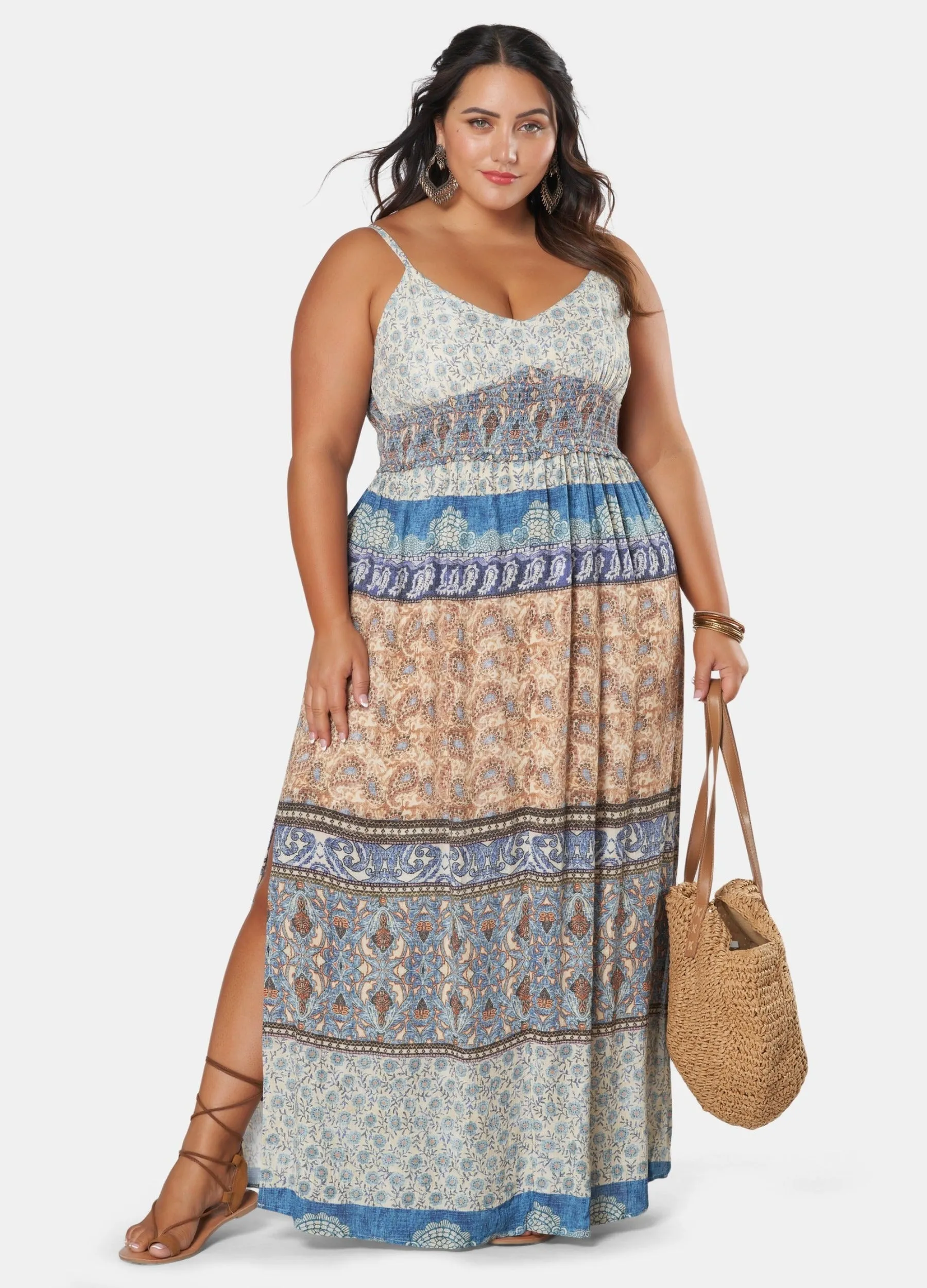 The Poetic Gypsy - Strappy Natures Music Maxi Dress