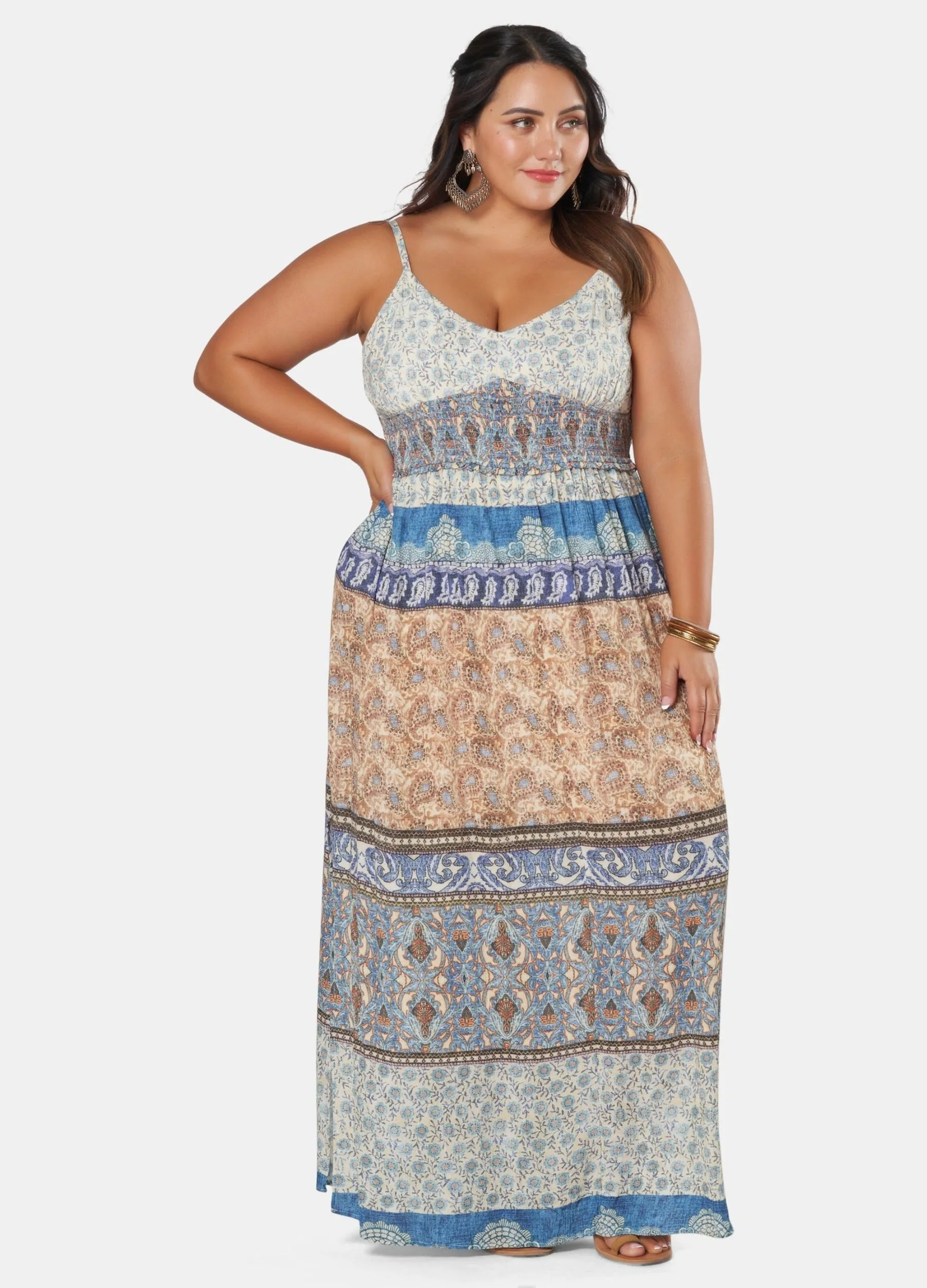 The Poetic Gypsy - Strappy Natures Music Maxi Dress