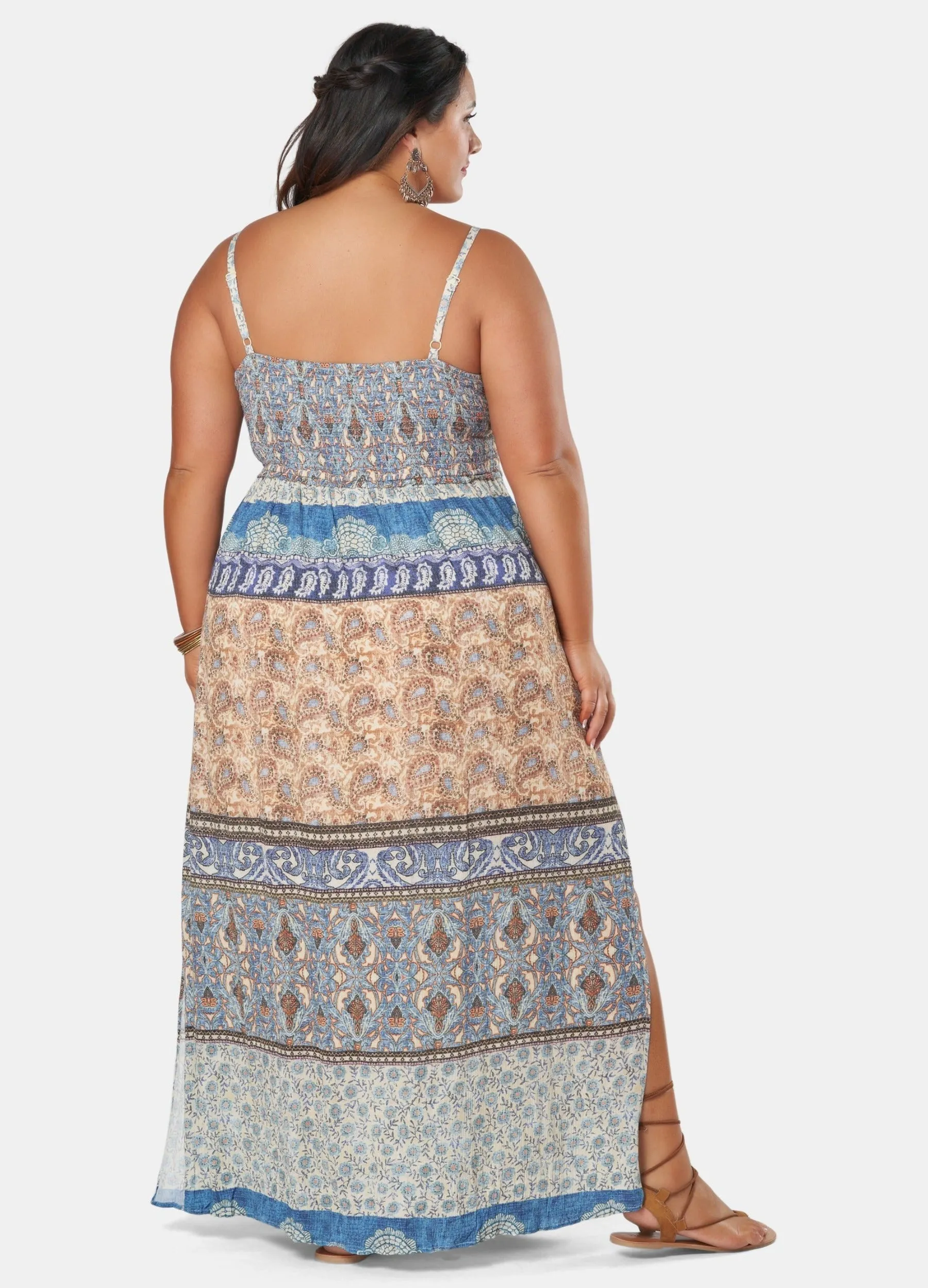 The Poetic Gypsy - Strappy Natures Music Maxi Dress