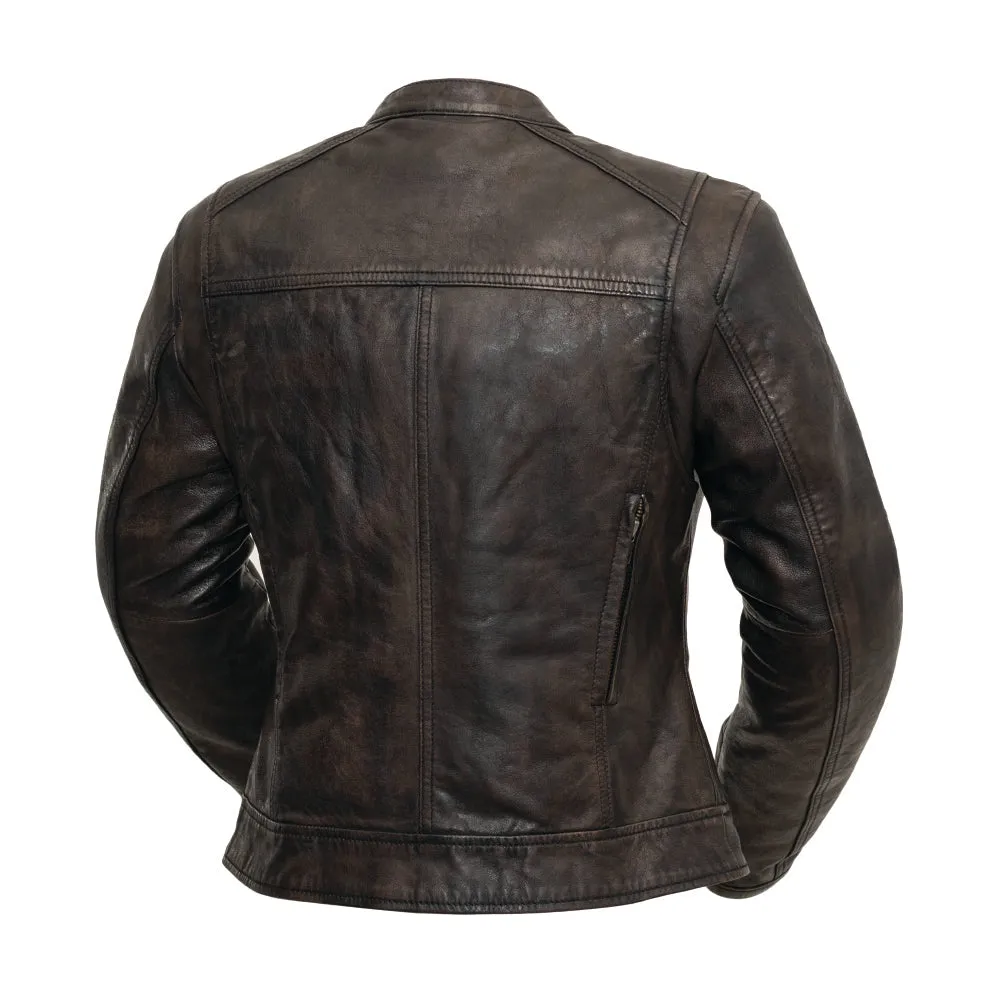 Trickster Womens Motorcycle Leather Jacket