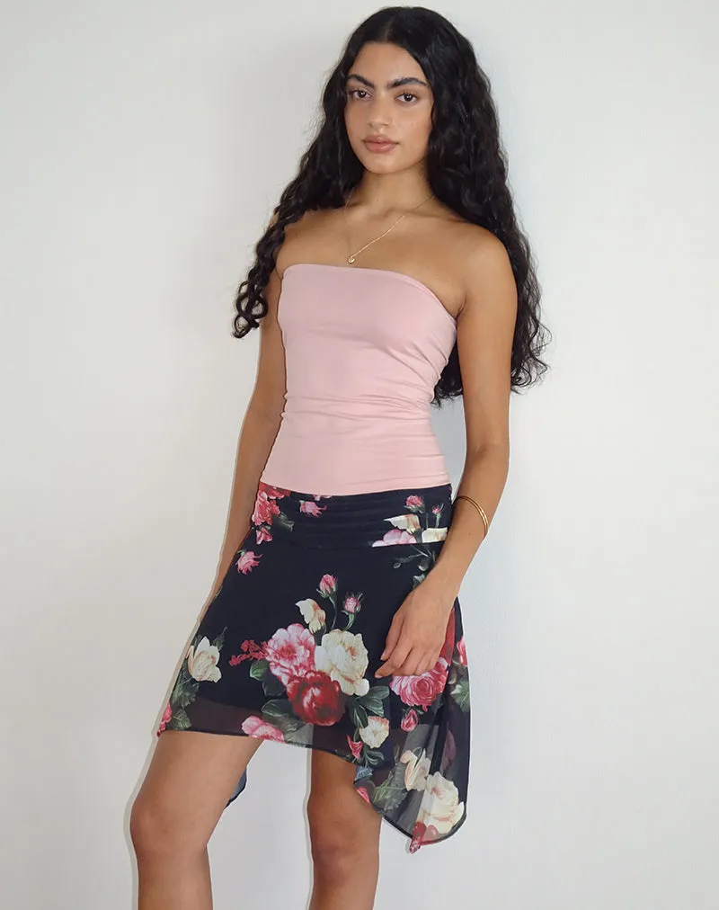 Tyler Skirt in Renaissance Rose Black