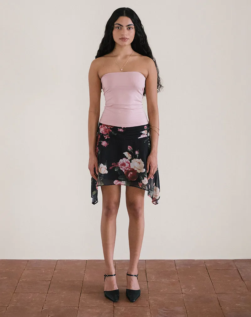 Tyler Skirt in Renaissance Rose Black