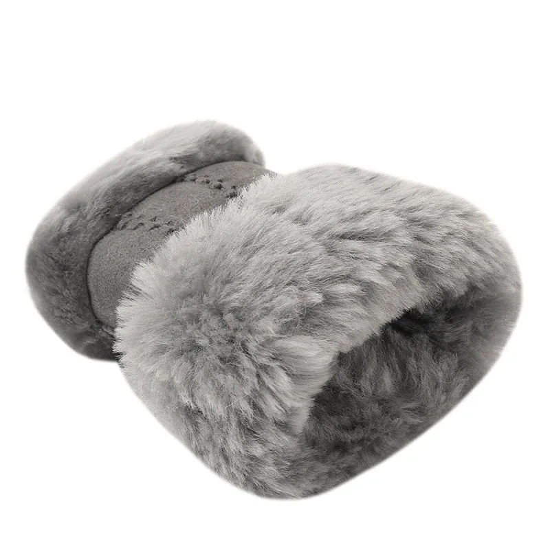 UGG Fluffy Fingerless Wool Mittens