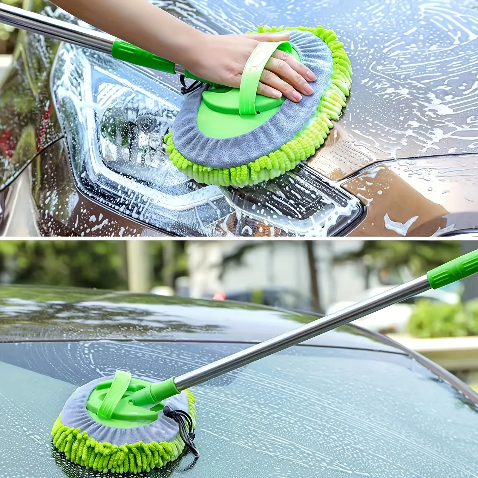 Ultimate Car Cleaning Kit Brush Mop Gloves  No Paint Damage