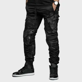 Unit 16™ V2.Flow™ Mesh Armoured Cargo Joggers {Black Camo}