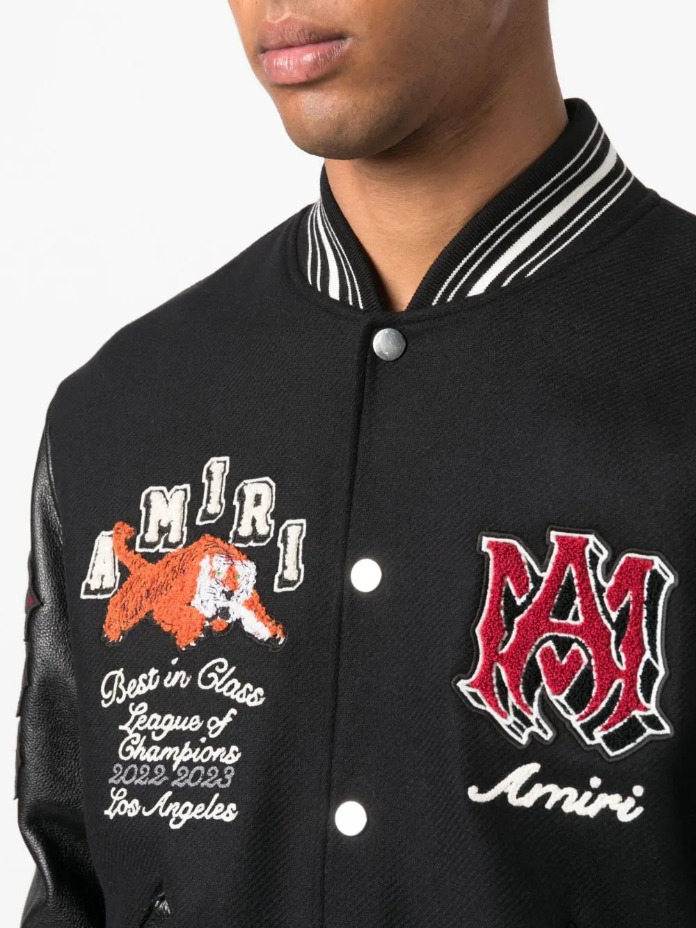 Vintage Patch Varsity Bomber Blouson