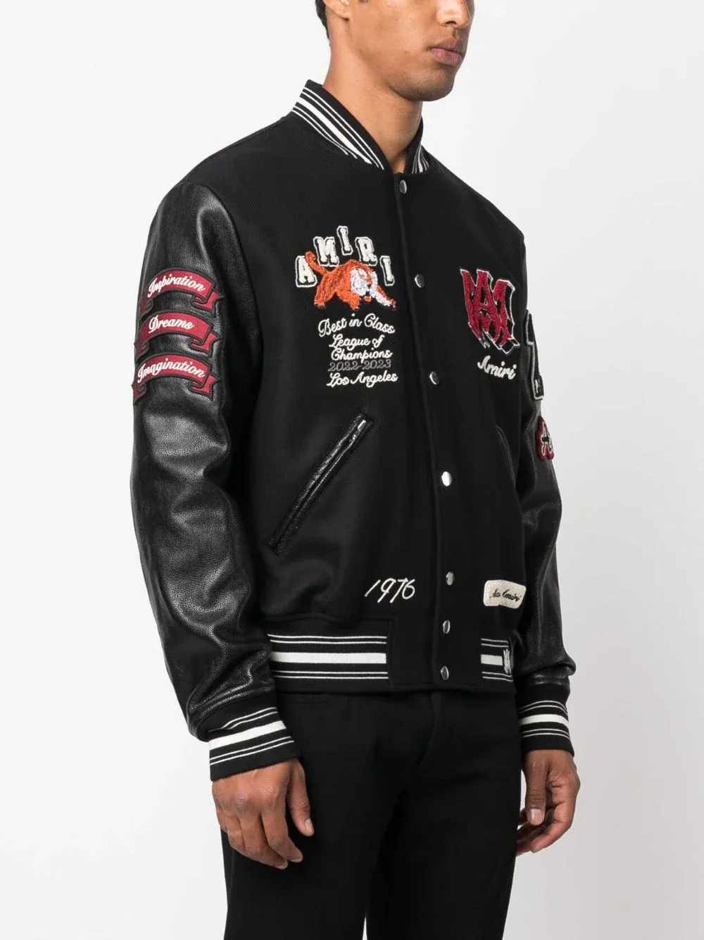 Vintage Patch Varsity Bomber Blouson