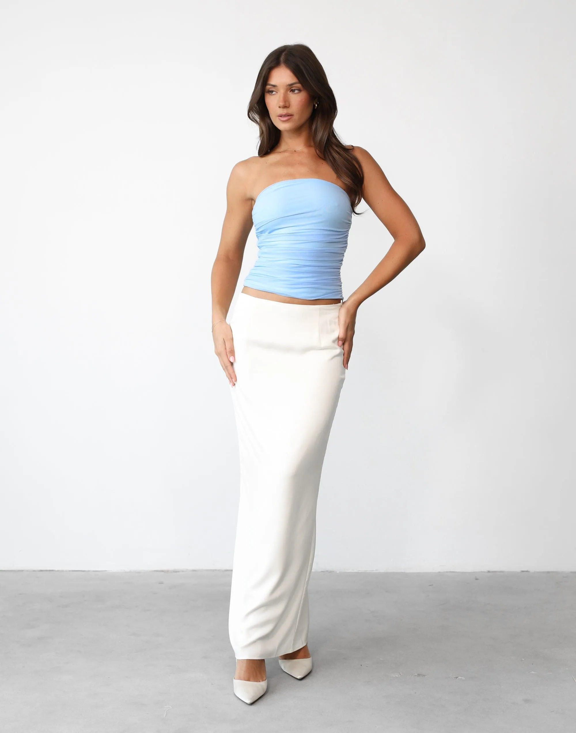 Viviana Maxi Skirt (Cream)