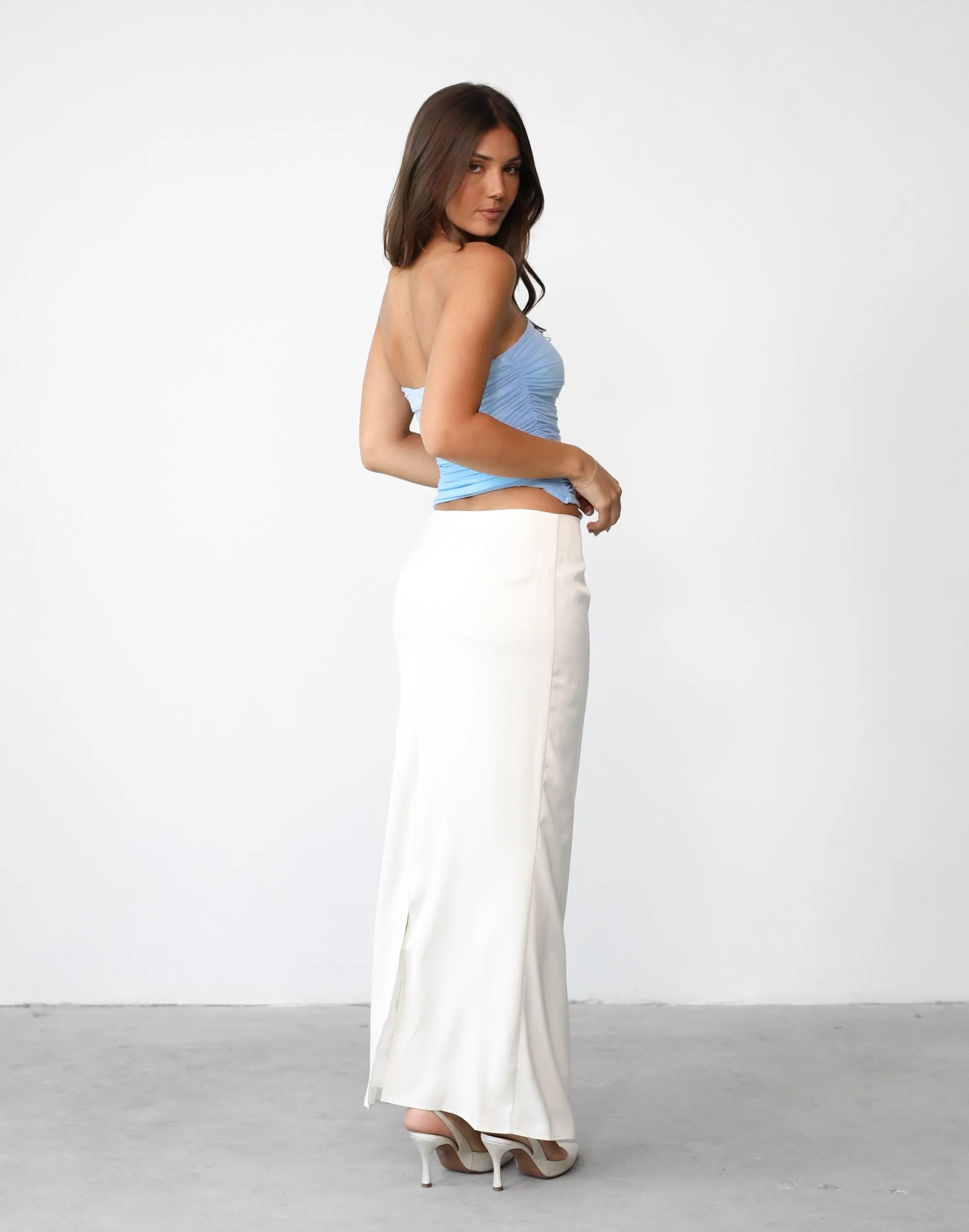 Viviana Maxi Skirt (Cream)