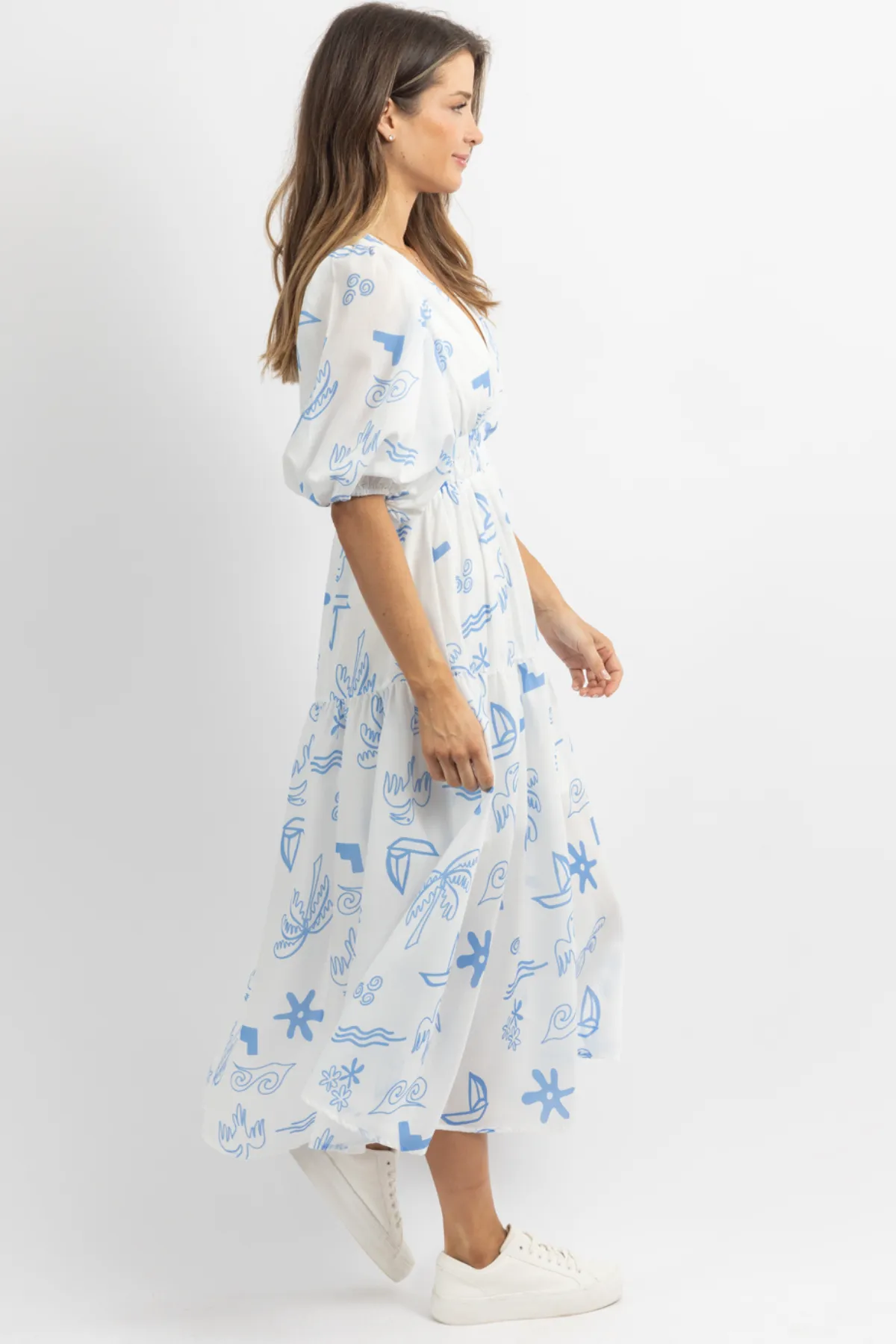 WASHED AT SEA MAXI DRESS