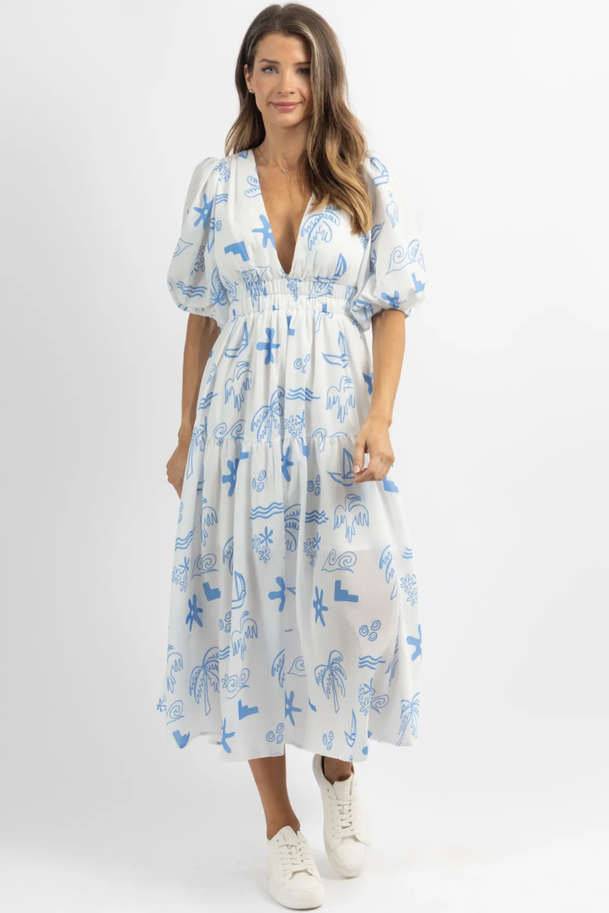 WASHED AT SEA MAXI DRESS