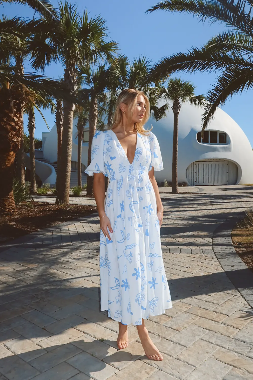 WASHED AT SEA MAXI DRESS