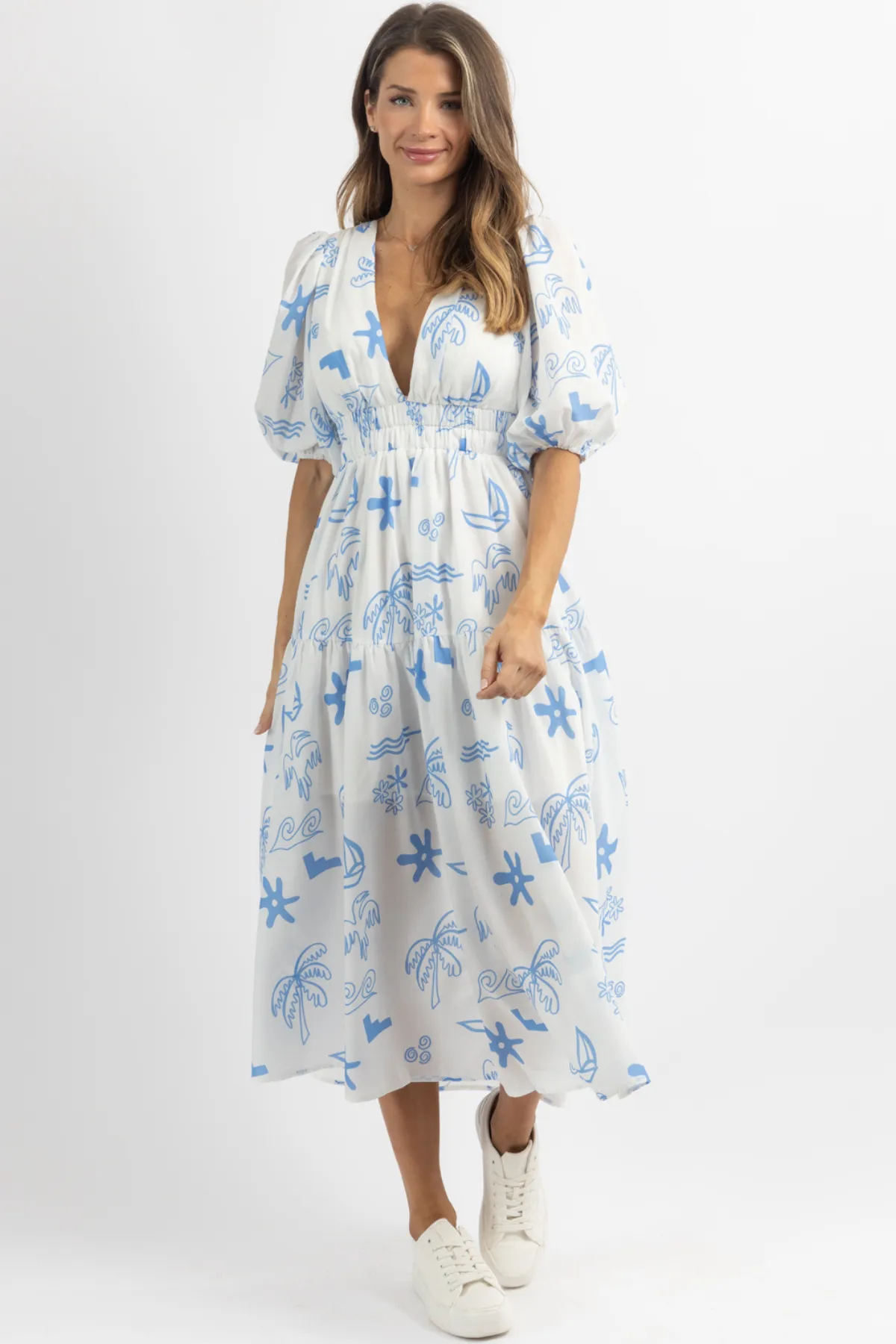 WASHED AT SEA MAXI DRESS