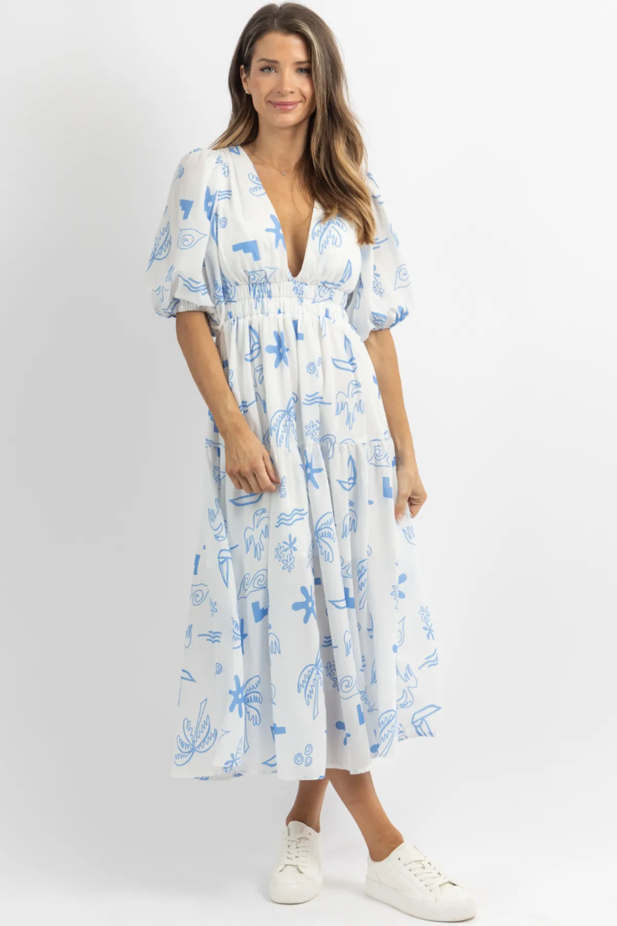 WASHED AT SEA MAXI DRESS