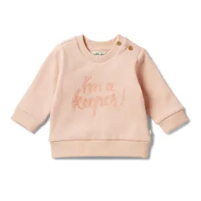 Wilson and Frenchy Organic French Terry Sweat Cameo Rose