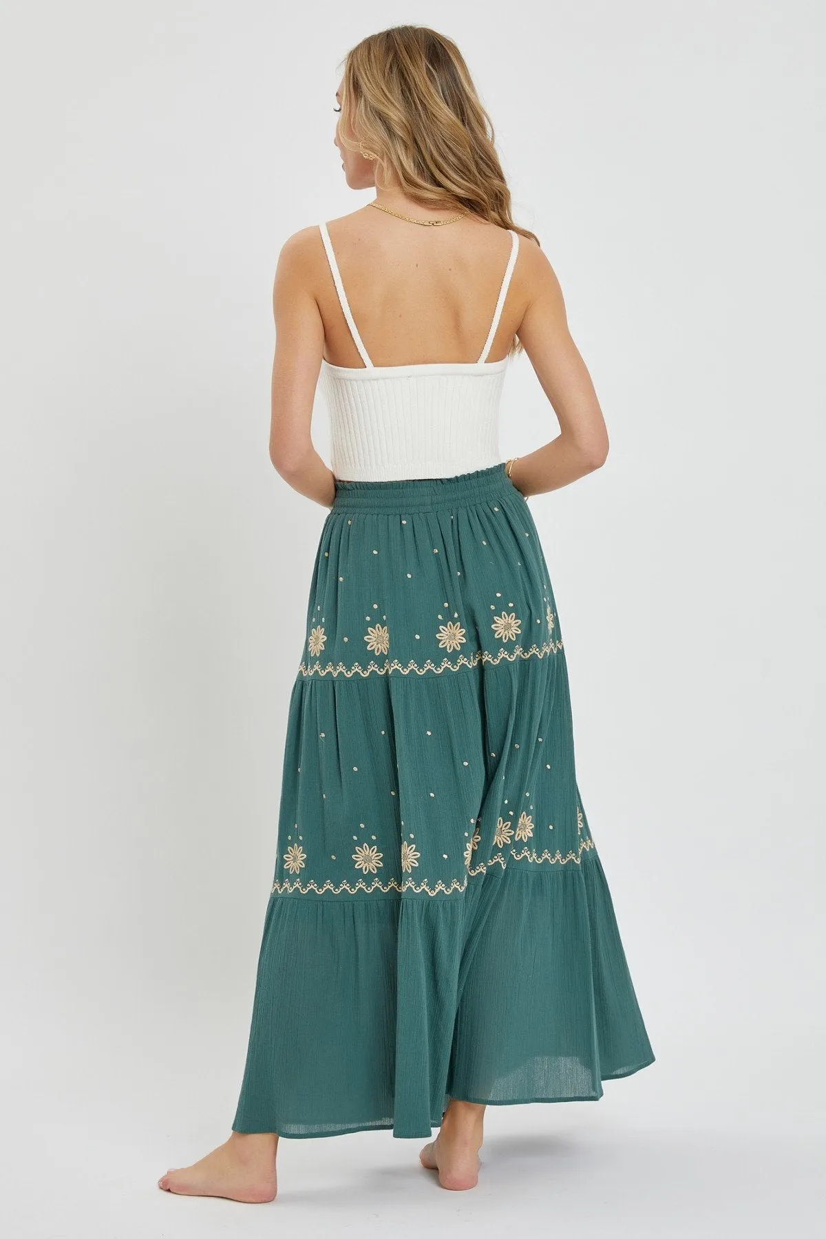 Women's Embroidery maxi skirts