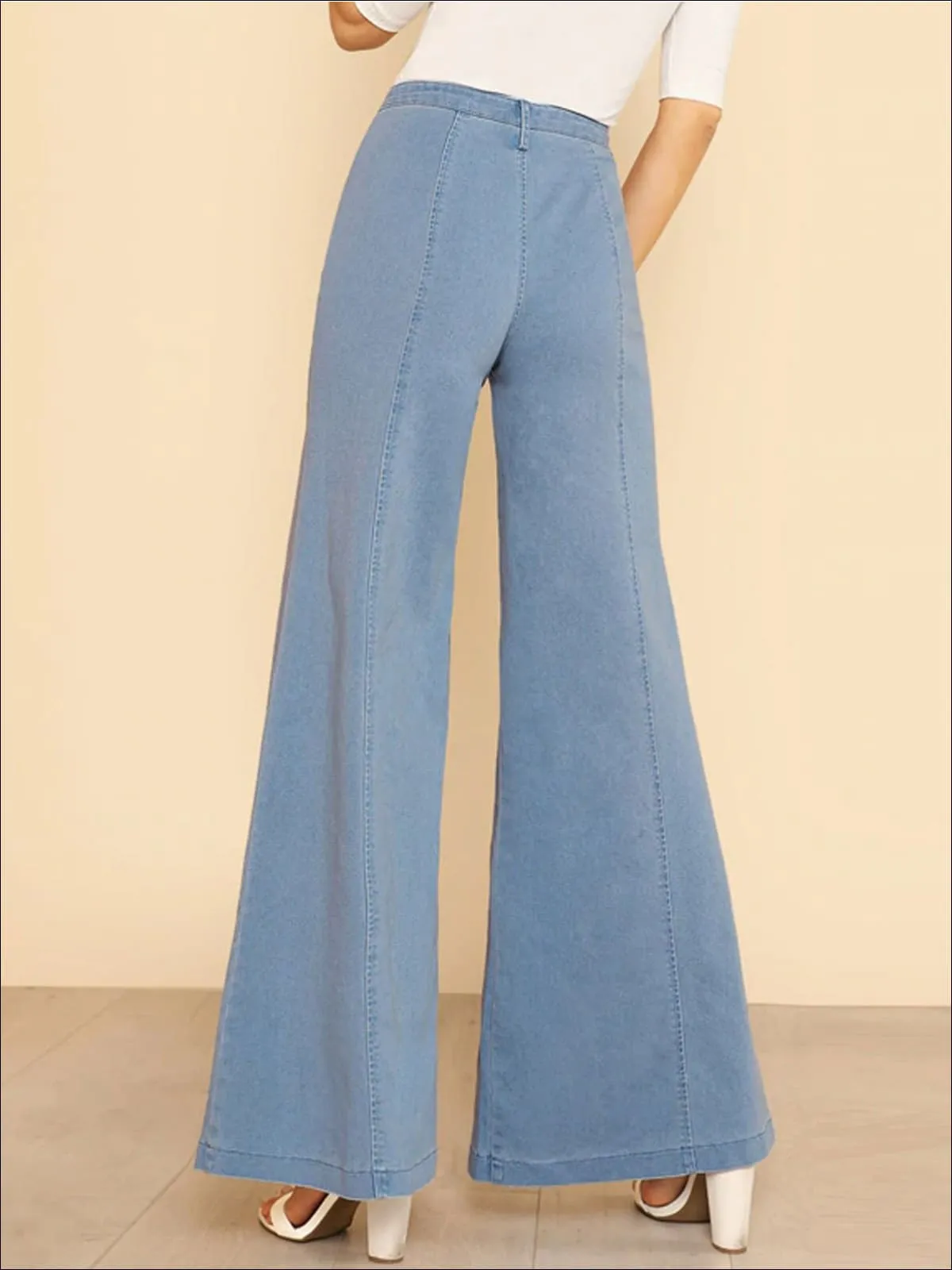 Women's Vintage Wide Leg High Waist Pants