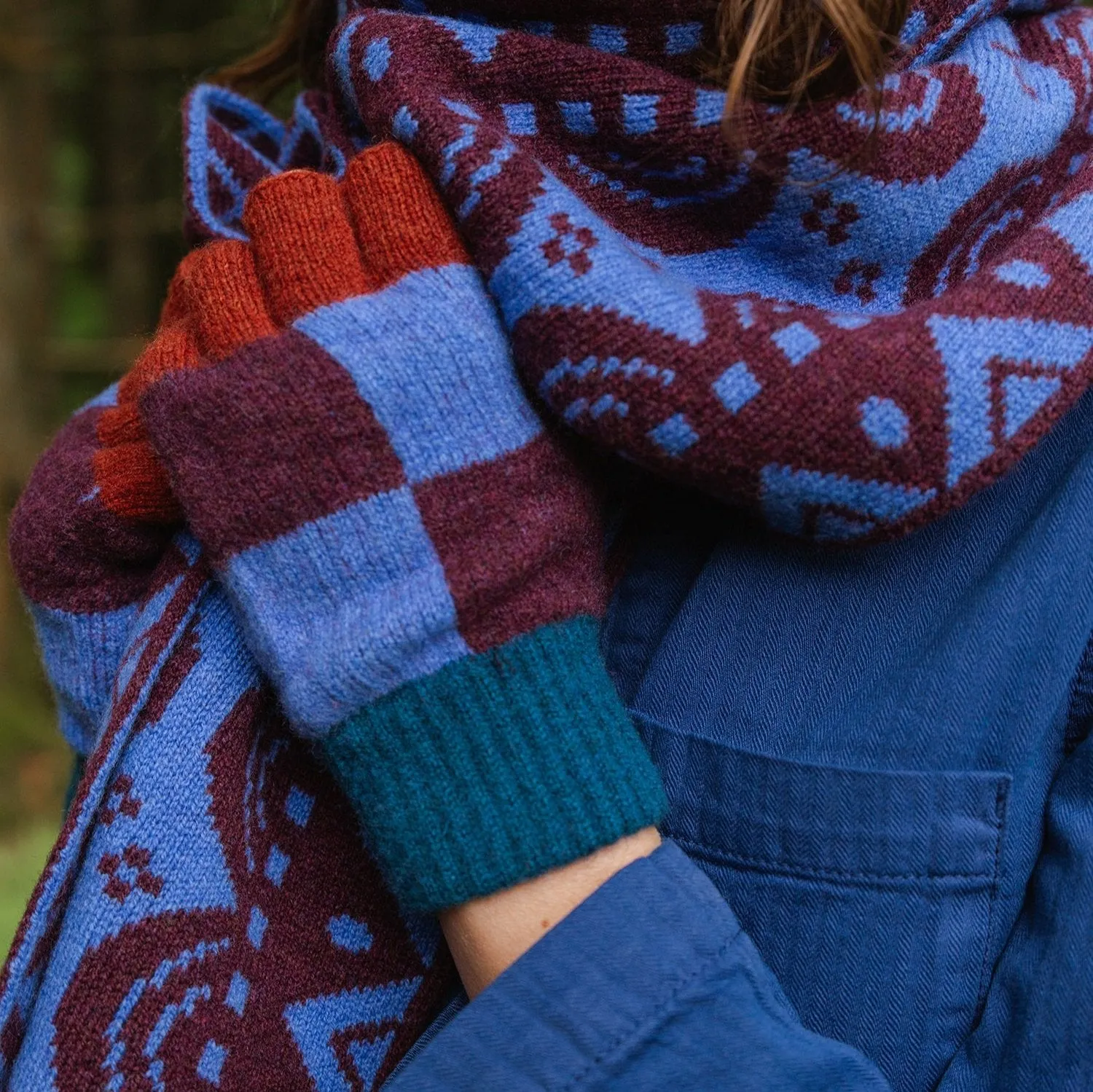 Wychwood Fingerless Gloves - Elderflower