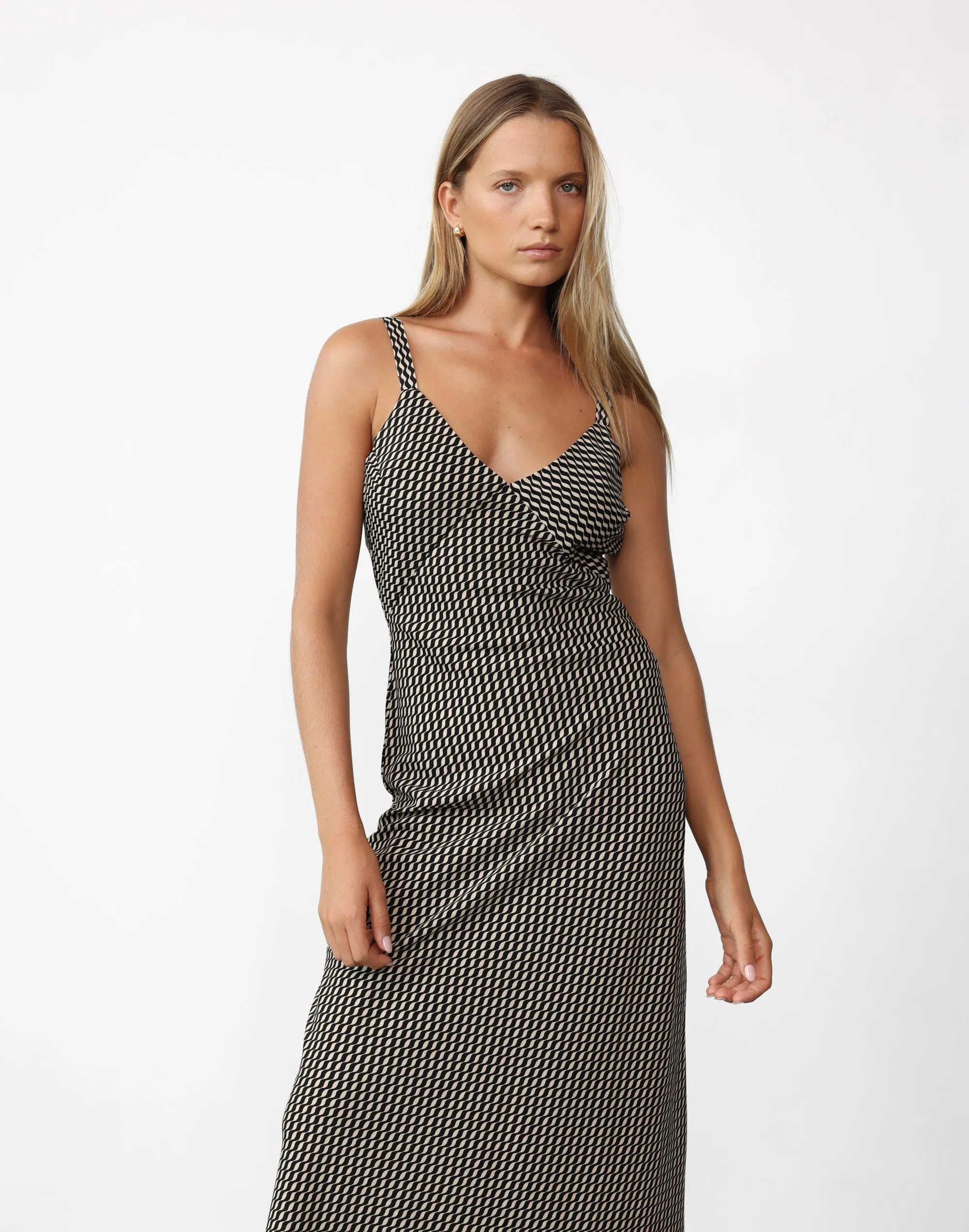 Zaya Maxi Dress (Sand Ripple)